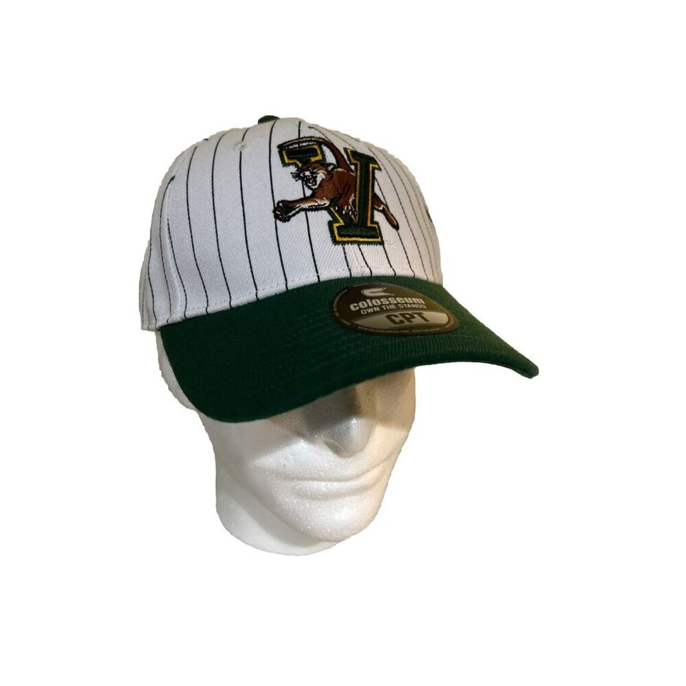 Vermont Catamounts Colosseum Ben Green Striped Snapback Cap Hat New NCAA